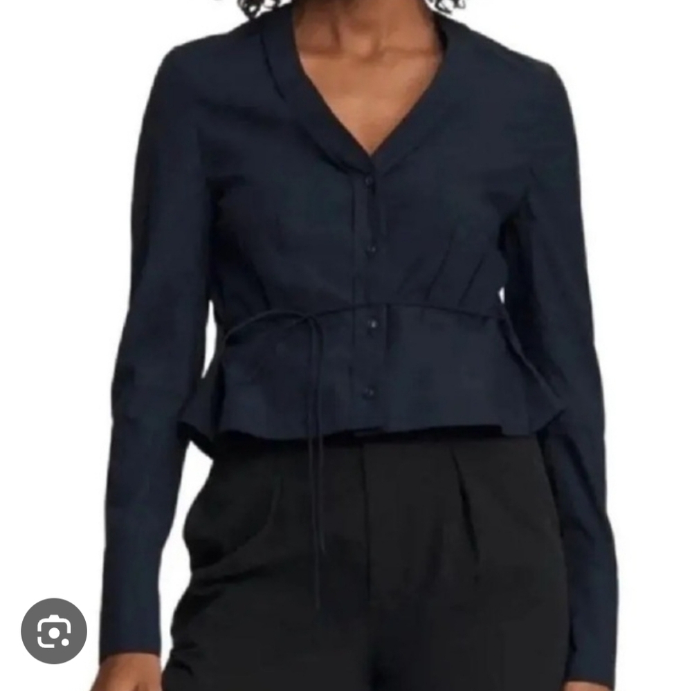 Rag & Bone Victorine Peplum Top Size Medium
